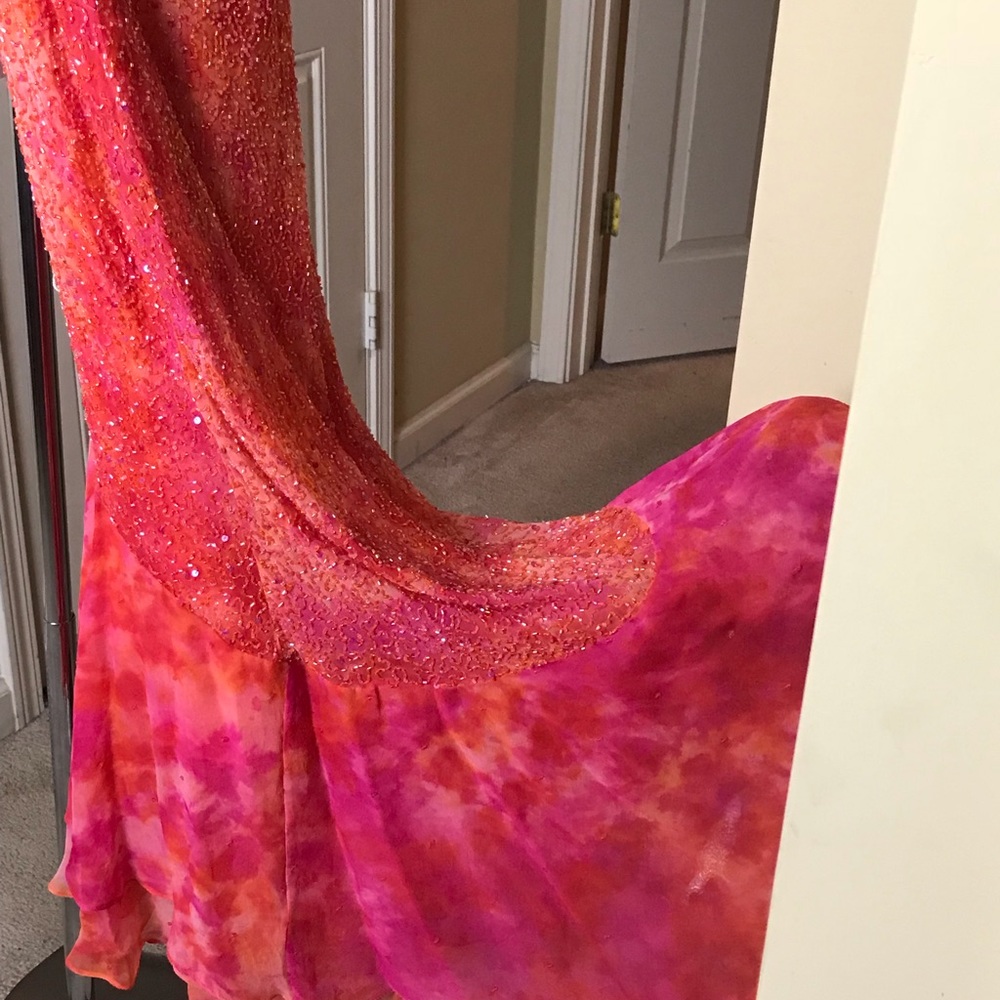 SCALA_Beaded Halter Gown